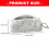 Dotted Print Fabric Pencil Case Large Capacity Pencil Bag-grey 4