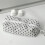 Dotted Print Fabric Pencil Case Large Capacity Pencil Bag-grey 5