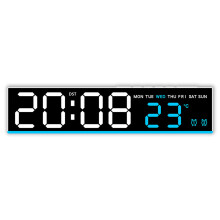 Modern Touch Control Alarm Clock Sunrises Simulation-White Blue