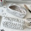 Dotted Print Fabric Pencil Case Large Capacity Pencil Bag-grey 6