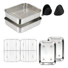 Kitchen Airfryer Accessories 2 Stainless Steel-6 piece set
