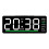 Contemporary LED Display Clock Scratch Resistant-Green 1