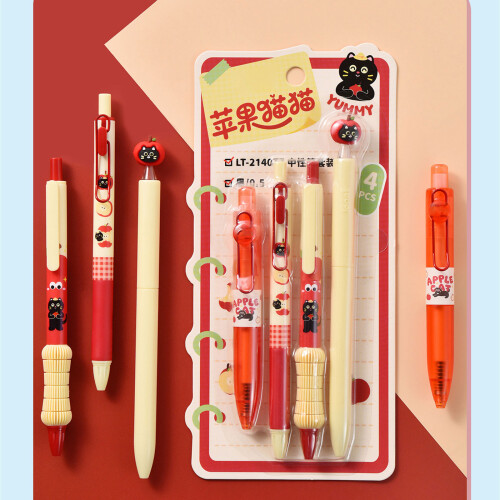 4Pcs Twist Action Gel Inks Pen Quick Dry Retractable-type1 2