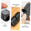 10pcs Black Cable Clips Cord Organizer for Desk Management and Charging Cable Clutter Reduction 2