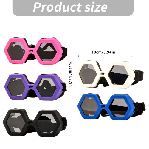 Sun Protecting Dog Sunglasses with Regulable Belt-Blue 2
