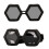 Sun Protecting Dog Sunglasses with Regulable Belt-Blue 5