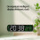Digital Wall Clock Digital Clock with Colors-Black shell green 7