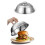 Rostfreier runder Grilldeckel mit Griff,-24CM 7