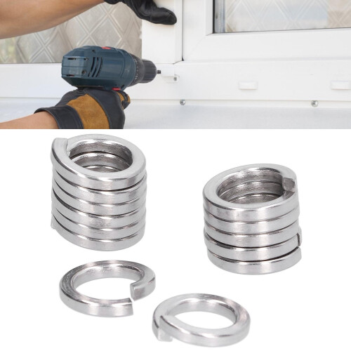 Marine Grade Stainless Steel Spring Lock Washers 150pcs Split Square M3