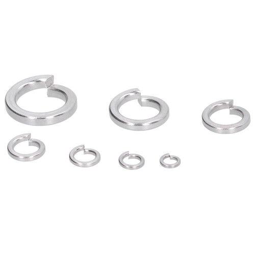 150PCS A2-70 Stainless Steel Spring Lock Washers M8 Assortment