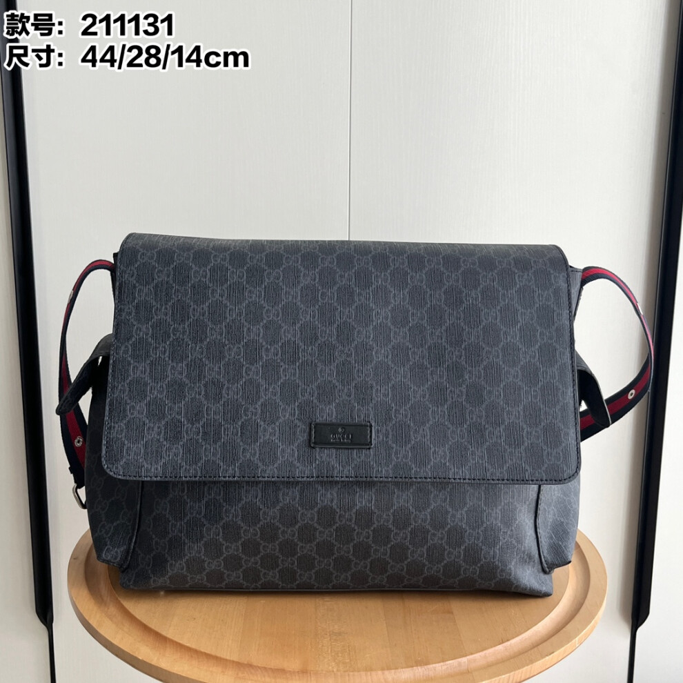 Gucci Gg Supreme Large Diaper Bag 211131 44Cm Black Xhrain