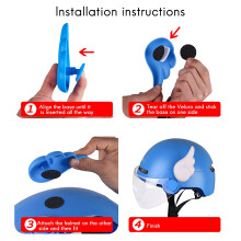 1 Par de Capacete de DecoraçãO de Asas de Anjo para Snowboard, Esqui, Ciclismo, Ciclismo, Capacete Infantil, Adulto, DecoraçãO 5