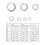 150PCS A2-70 Stainless Steel Spring Lock Washers M8 Assortment 5