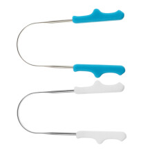 2pcs U Shape Tongue Scraper for Kids, Ergonomic Children's Tongue Cleaner for Home and Travel
