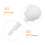 Rolling Cane Tip Replacement for Hook Style Walking Stick, Smooth Roll, White, Indoor Outdoor 3