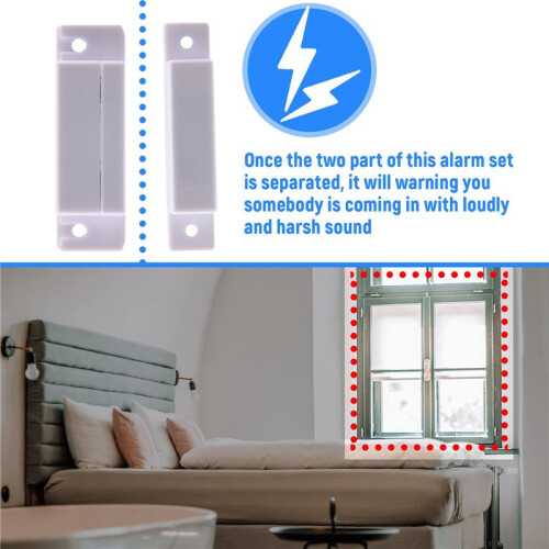 Magnetic Sensor Home Door Window Entry Warning Alarm 2