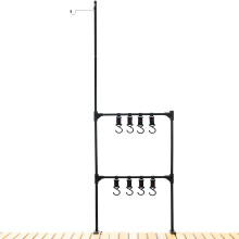 Leichter Aluminium Camping Falt Kleiderständer mit Aufbewahrungstasche, 72 cm Höhe