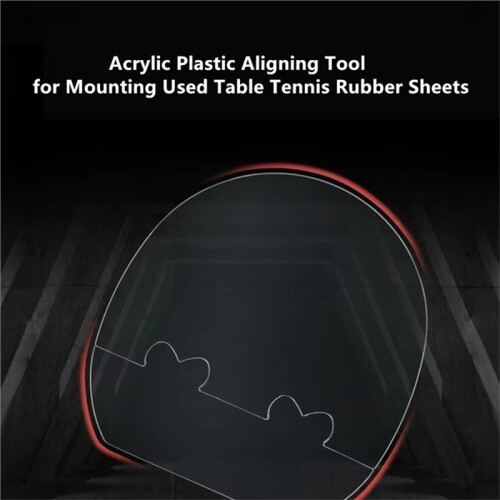 Professional Table Tennis Paddle Assembly Tool Rubber Alignment Guide for Table Tennis Racket Quick Positioning Tools 2