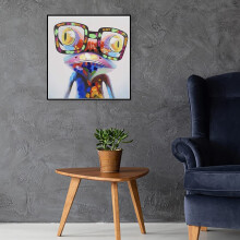 Sapo com óCulos Kit de Pintura de Diamantes Adulto CriançAs FaçA Você Mesmo Arte com Diamantes DecoraçãO de Parede para Casa