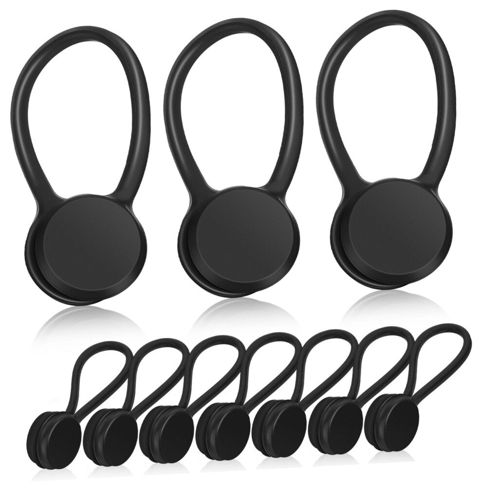 10Pcs Reusable Magnetic Silicone Cable Organizer Ties For Tangle Cord Management And Electronics 9092120727821