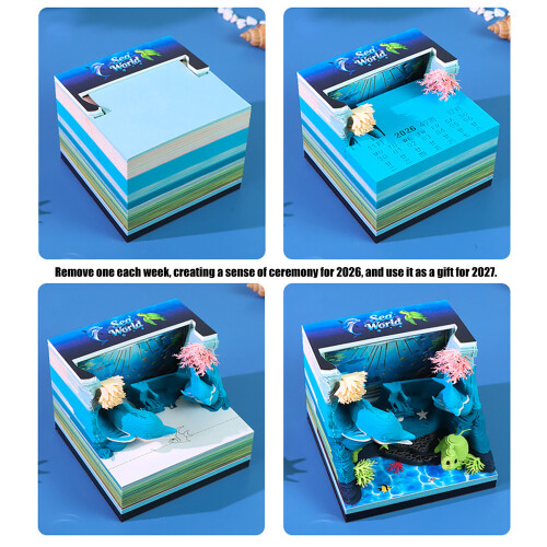 Permanent Special Material 2026 Desk Calendar Showcasing 1