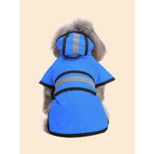 Poncho antipioggia riflettente per cani, impermeabile, con cappuccio, regolabile e leggero.