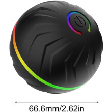 Motion-Activated Bouncing Ball for Dogs - USB Charging, Durable TPR, 6.6 cm