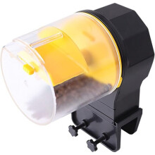 Automatic Aquarium Fish Feeder with Timer & Portion Control, Damp-Proof Design for Granular and Pellet Food