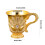 2Pcs Small Goblet Chalices European Style Embossed-silver 4