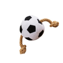 Leuk gevlochten katoenen touw Hondenkauwspeeltje Voetbal-Stijl1