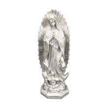 Klassische Guadalupe-Mutterfiguren mit religiöser Kunst,-Silber