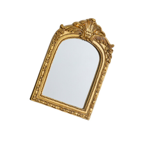 Florals Embossed Resins Makeups Mirror In Elegant-6 inches