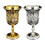 Metal Wine Cups European Style Embossed Drinking Cups-silver 2