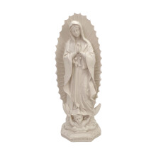 Catholic Detailed Mother Statue For Homes Altar-Creamy White