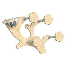 Fun Wood Stick Stand For Bird Small Pet Chewing-with rope