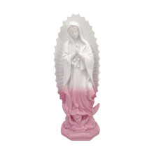 Elegant Religious Art Our Lady Of Guadalupe Statue-pink white
