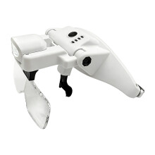 Stirnband-Lupe, USB-Aufladung, tragbar, Lesen, Reparatur,