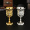Metal Wine Cups European Style Embossed Drinking Cups-silver 7