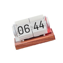Modern Digital Alarm With Wood Stand For Productivity And-White