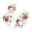 4PCS Artificial PVC Bridals Bouquets Set Beautiful Wedding-6 1