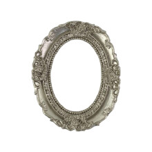 Ornamentik-Bilderhalter aus Kunstharz, runder-Silber 61