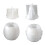 Rabbit Eggs Shape Silicone Molds Resin Jar Mould With Lid For-B 5