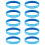 10 Piece Wrist Bangles Wristbands Showcasing-Argentina 1