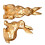 Spring Time Display 2 Golden Spring conies Figures With-Gold 1
