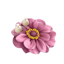 3D Flower Pattern Silicone Dish Drying Mat Heat Resistant for-3