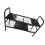 Durable Expandable Kitchen Storage 2 Level 4 Boards 4-Black 1