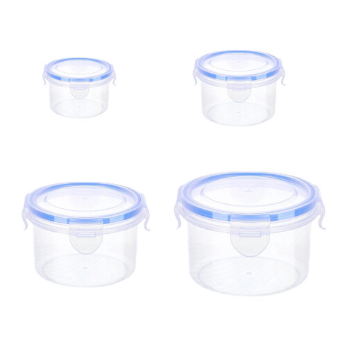 Clear Plastic Food Container With Secure Lids-extra large 1