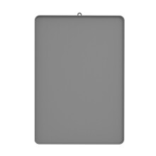 Tapis antidérapant de machine à café de silicone-Gris mat plat