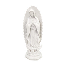 Artistic Guadalupe Resin Statue Catholic Mother Figurines-White