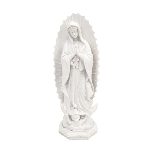 Exquisite Guadalupe-Religionsstatue, langlebig, katholische-Weiß